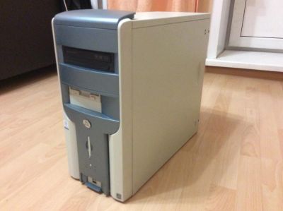 Лот: 5333167. Фото: 1. Корпус ATX Светлый, без БП + привод... Корпуса, блоки питания