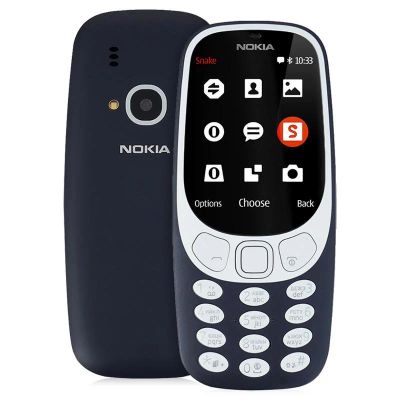 Лот: 11160564. Фото: 1. Nokia 3310 dark blue + чехол. Кнопочные мобильные телефоны
