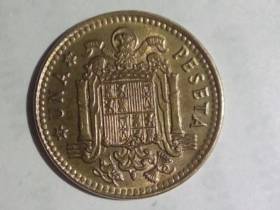 Лот: 14622937. Фото: 1. Монета Испании 1 песета, 1966... Европа