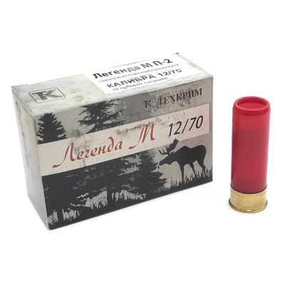 Лот: 24769742. Фото: 1. Патрон 12x70 (ТехКрим) пуля Легенда... Патроны