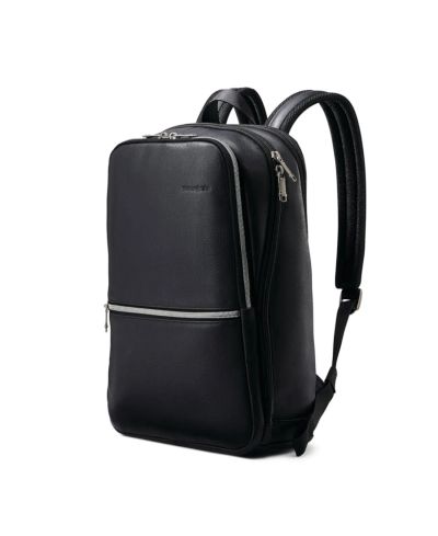 Лот: 24614308. Фото: 1. Рюкзак Samsonite кожаный Slim... Сумки, рюкзаки
