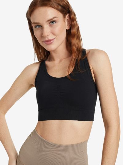 Лот: 22451743. Фото: 1. Топ бра спортивный adidas, Черный. Другое (спортивная одежда)