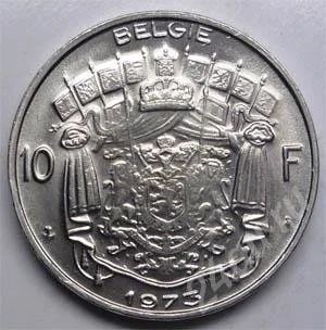 Лот: 352654. Фото: 1. Бельгия. 10 франк 1973г. Идеал... Европа