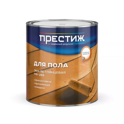 Лот: 24085282. Фото: 1. Эмаль Престиж, ПФ-266, алкидная... Краски, лаки, растворитель