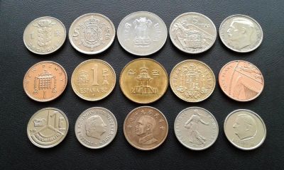 Лот: 8785664. Фото: 1. 15 иностранных монет - одним лотом... Великобритания и острова