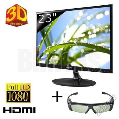 Лот: 5680713. Фото: 1. 3D монитор Samsung S23A700D (120HZ... ЖК-мониторы