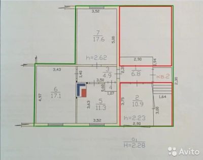 Лот: 7888222. Фото: 1. 4ех комнатная квартира в доме... Квартиры, студии
