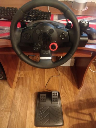 Лот: 16948782. Фото: 1. Руль Logitech driving force GT. Рули, джойстики