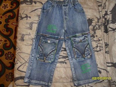 Лот: 2946576. Фото: 1. джинсы на мальчика 92см. Брюки, шорты, джинсы