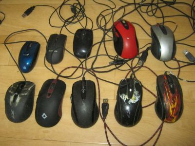 Лот: 17065895. Фото: 1. Мышки USB проводные неисправные... Клавиатуры и мыши