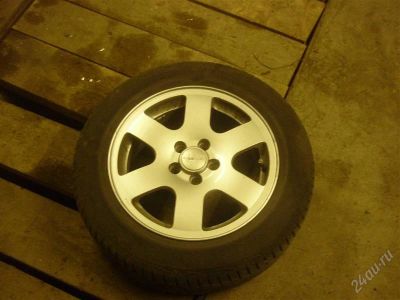 Лот: 1364643. Фото: 1. Диски 5-100 r15 крамз + Резина... Шины на дисках