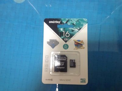 Лот: 3891831. Фото: 1. micro sd 16gb + адаптер sd. Карты памяти