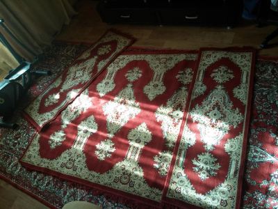 Лот: 3796666. Фото: 1. Шерстяные ковровые накидки на... Ковры