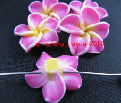 Лот: 3676625. Фото: 1. Орхидеи из фимо, 20х7, 10 шт. Бижутерия ручной работы