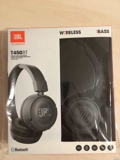 Лот: 14286573. Фото: 1. Беспроводные наушники JBL T450BT... Наушники, гарнитуры