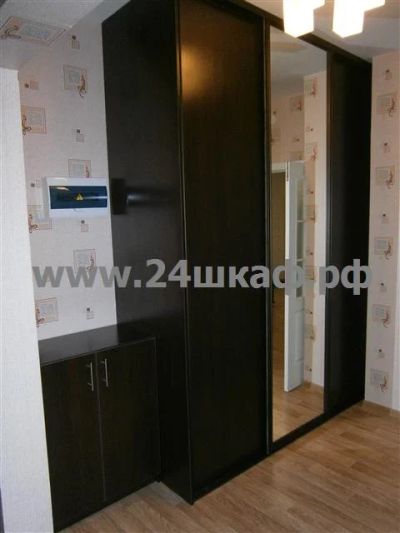 Лот: 3674481. Фото: 1. Шкаф-купе цвет венге темный и... Шкафы, шкафы-купе