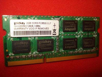 Лот: 5152046. Фото: 1. Память DDR3 2Gb Goldkey PC-8500... Оперативная память