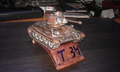 Лот: 6963303. Фото: 1. wot танк т - 34 метал. Военная техника