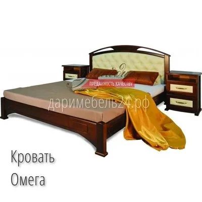 Лот: 16181302. Фото: 1. Кровати из сосны с мягким изголовьем... Кровати