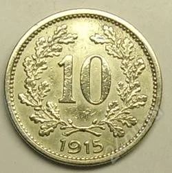 Лот: 56118. Фото: 1. Австрия. 10 геллер 1915г. Германия и Австрия