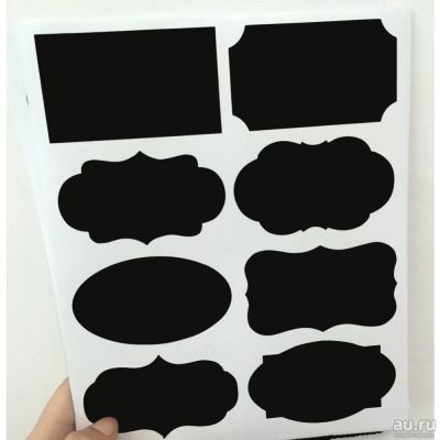 Лот: 8653671. Фото: 1. Меловые наклейки для посуды. Интерьерные наклейки