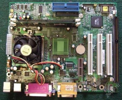 Лот: 1068948. Фото: 1. Epox EP-3WTM (s-t 370) + CPU... Материнские платы