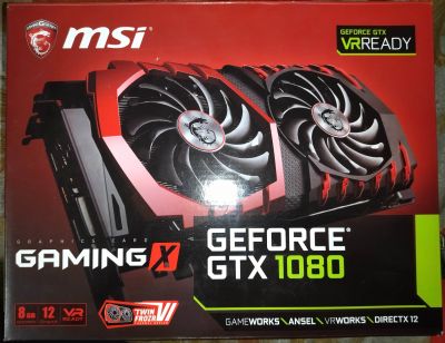 Лот: 17817015. Фото: 1. MSI GTX 1080 Gaming X. Видеокарты