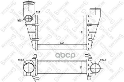 Лот: 21891139. Фото: 1. 10-40081-Sx_интеркулер! Vw Passat... Другое (автозапчасти)
