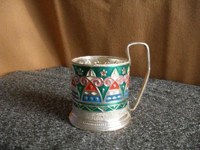 Лот: 1485837. Фото: 1. подстаканник алюминиевый (Русские... Предметы интерьера и быта