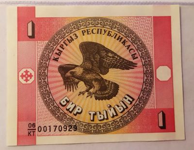 Лот: 20976985. Фото: 1. Киргизия 1 тыйин 2006 (1993) второй... Россия, СССР, страны СНГ