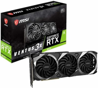 Лот: 17081792. Фото: 1. Видеокарта msi rtx 3070 ventus... Видеокарты
