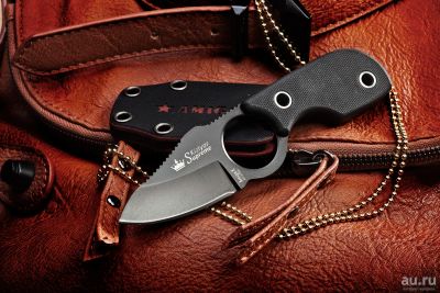 Лот: 8744137. Фото: 1. Нож шейный Amigo X Black AUS-8... Ножи, топоры