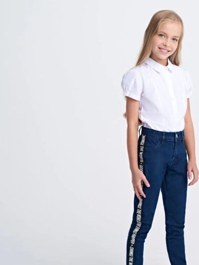 Лот: 19327111. Фото: 1. Джинсы для девочки SELA на рост... Брюки, шорты, джинсы