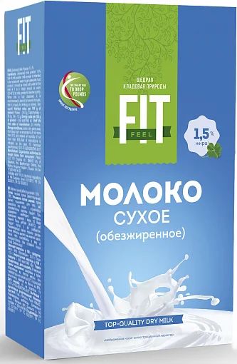 Лот: 18820338. Фото: 1. FitFeel Молоко сухое обезжиренное... Диетическое питание