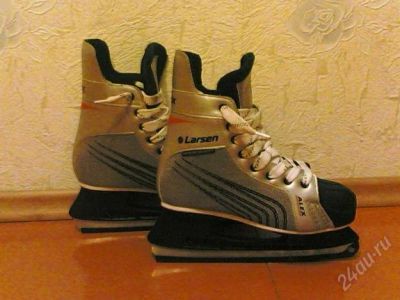 Лот: 2266249. Фото: 1. Коньки Larsen 41 размер, хоккейные... Коньки