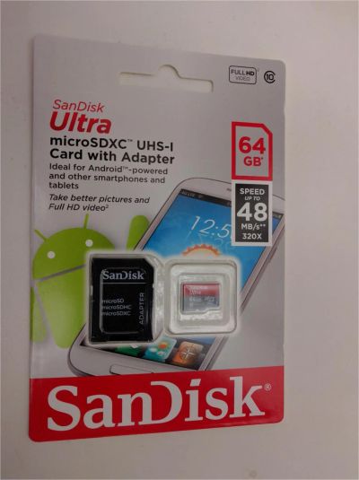 Лот: 8404953. Фото: 1. SanDisk Ultra microSDXC Class... Карты памяти