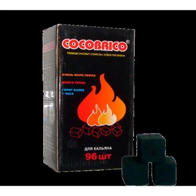 Лот: 9937070. Фото: 1. Уголь Cocobrico 1 кг (96шт). Аксессуары и запчасти для кальянов