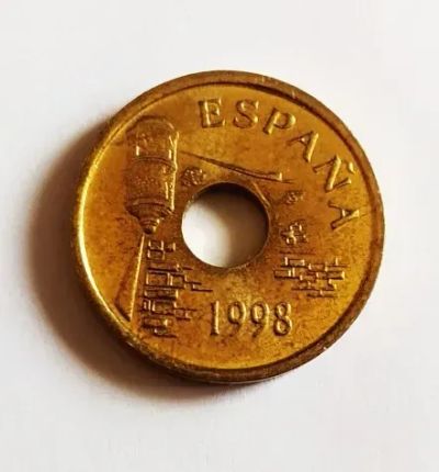 Лот: 24969469. Фото: 1. Испания 25 песет 1998 Сеута. Европа