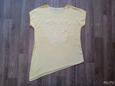 Лот: 16728319. Фото: 1. одежда блузка туника нежно-лимонная... Блузы, рубашки