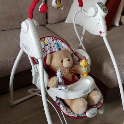 Лот: 11318917. Фото: 1. Электронные качели Graco Swing... Ходунки, прыгунки, качели
