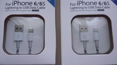 Лот: 7846446. Фото: 1. USB кабель для iPhone 5, 5S, 6... Дата-кабели, переходники