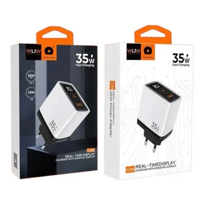 Лот: 25794390. Фото: 1. СЗУ WUW C256 1A1C LED QC 3.0PD... Зарядные устройства, блоки питания, адаптеры сетевые для смартфонов