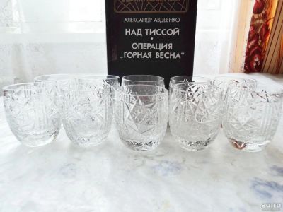 Лот: 9703888. Фото: 1. стопки хрустальные. Рюмки, стопки