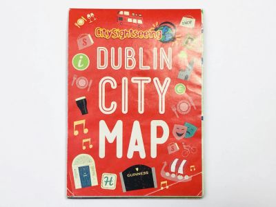 Лот: 23281143. Фото: 1. Dublin City Map. City-sightseeing... Карты и путеводители