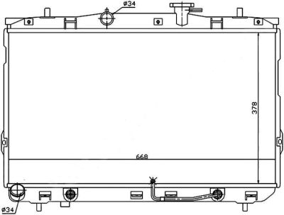 Лот: 3717169. Фото: 1. Радиатор hyundai elantra 1.6/1... Двигатель и элементы двигателя