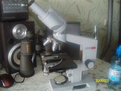 Лот: 1046584. Фото: 1. микроскоп биолам р15 с бинокулярной... Другое (оптические приборы)