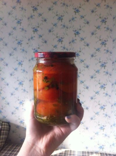 Лот: 8215521. Фото: 1. нереально вкусные помидорки в... Домашние заготовки