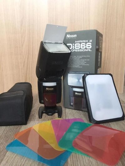 Лот: 10999027. Фото: 1. Вспышка Nissin Di866 Mark ii Professional. Вспышки, осветители, рассеиватели
