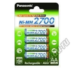 Лот: 5542239. Фото: 1. Аккумулятор AA Panasonic 2700... Батарейки, аккумуляторы, элементы питания