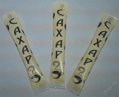 Лот: 2464609. Фото: 1. Сахар "стик" 5гр. Крупы, сыпучие продукты